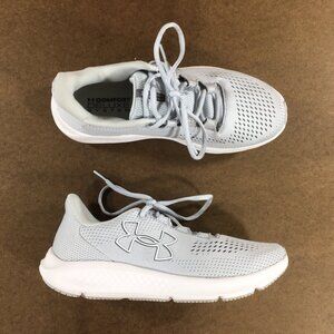 Under Armour Charged Pursuit 3 Running Shoes Womens Size 8.5 Gray White 3026523